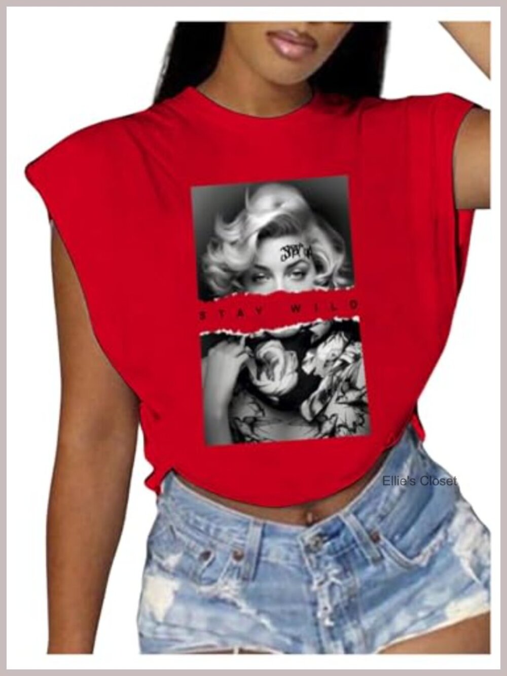 Y2K Graphic Print Cap Sleeve Crop Top Tee Streetwear Oversized